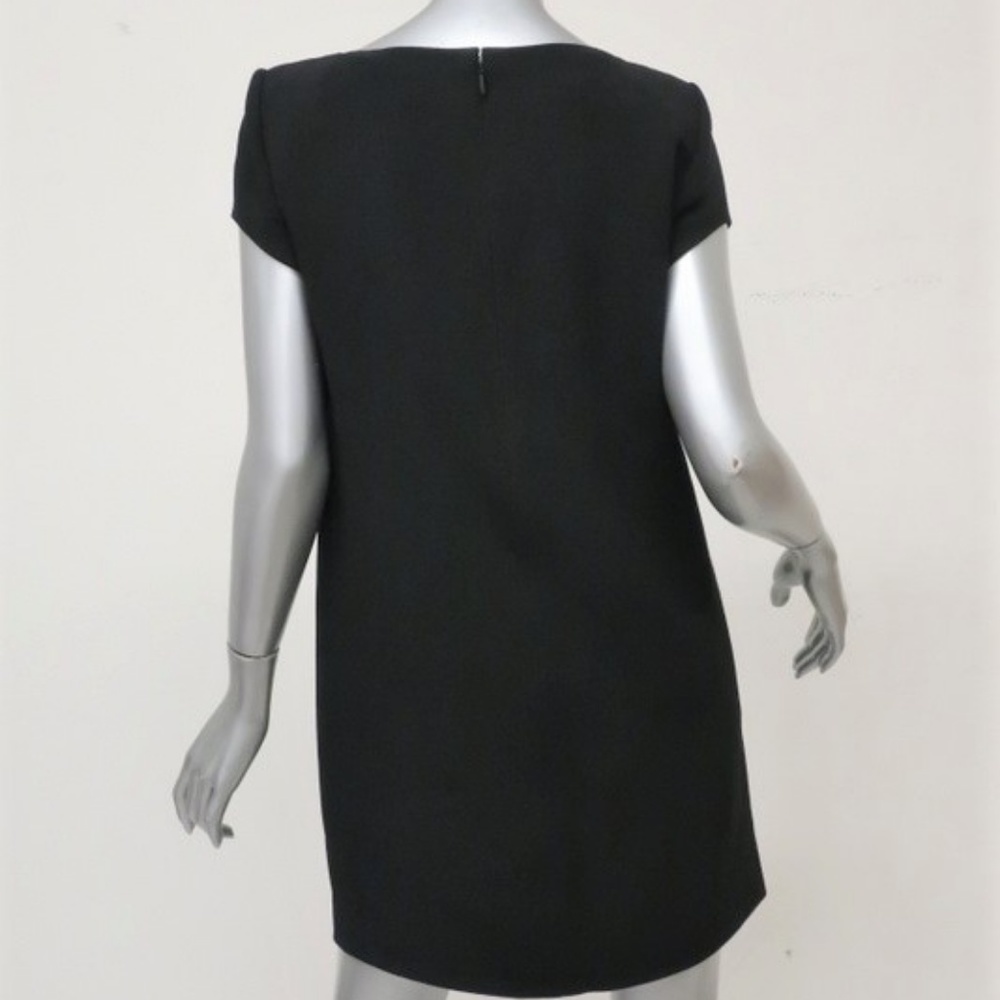 Saint Laurent Dress Black Crepe Size 40 - Picture 6 of 8